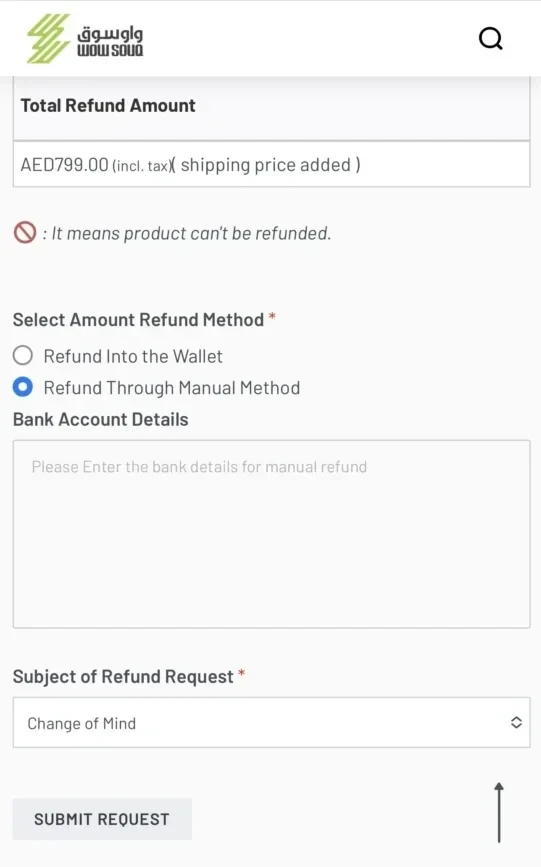 How to Request a Refund? 5 Manual Refund input Bank Details e1711613489149