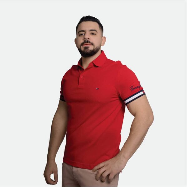 Tommy Hilfiger Mens Polo Shirt Slim Fit - Embroidered Logo