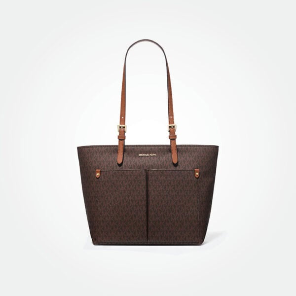 Michael Kors Jet Set Medium Logo Pocket Tote Bag