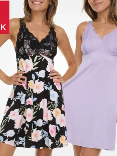 Flora Nikrooz 2 Packs Lace Chemise