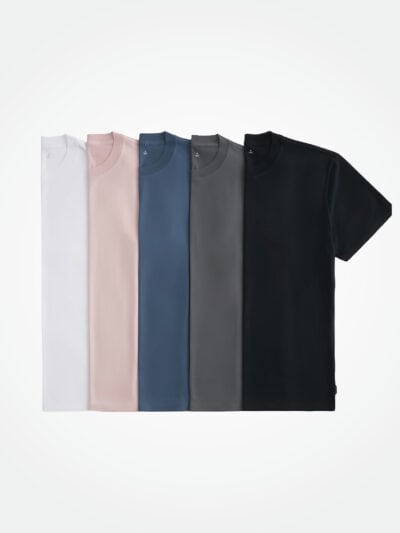 Holllister Men 5 Packs Crew Neck Tshirt