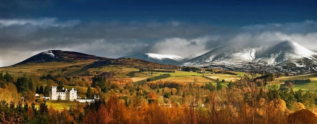 Slotte i Skotland Blair Castle in Perthshire Scotland