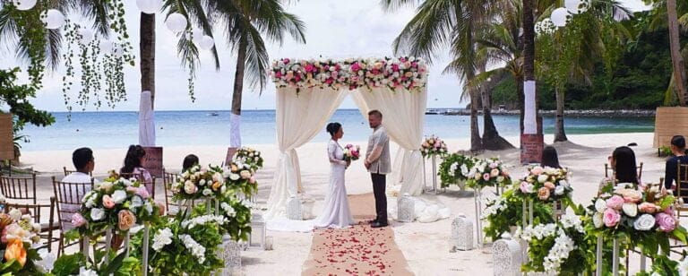 Rejser til Filippinerne. Fairways and Bluewater luxury resort, weddings, Boracay, Philippines