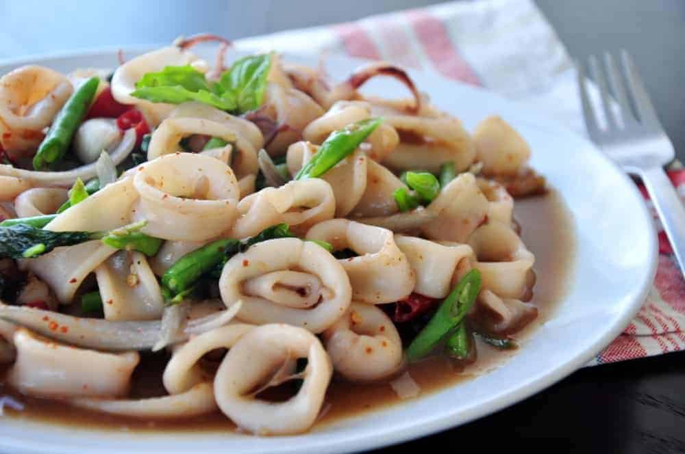 Thailandsk mad og 40 lækre thai retter 26 Thai recipe with squid