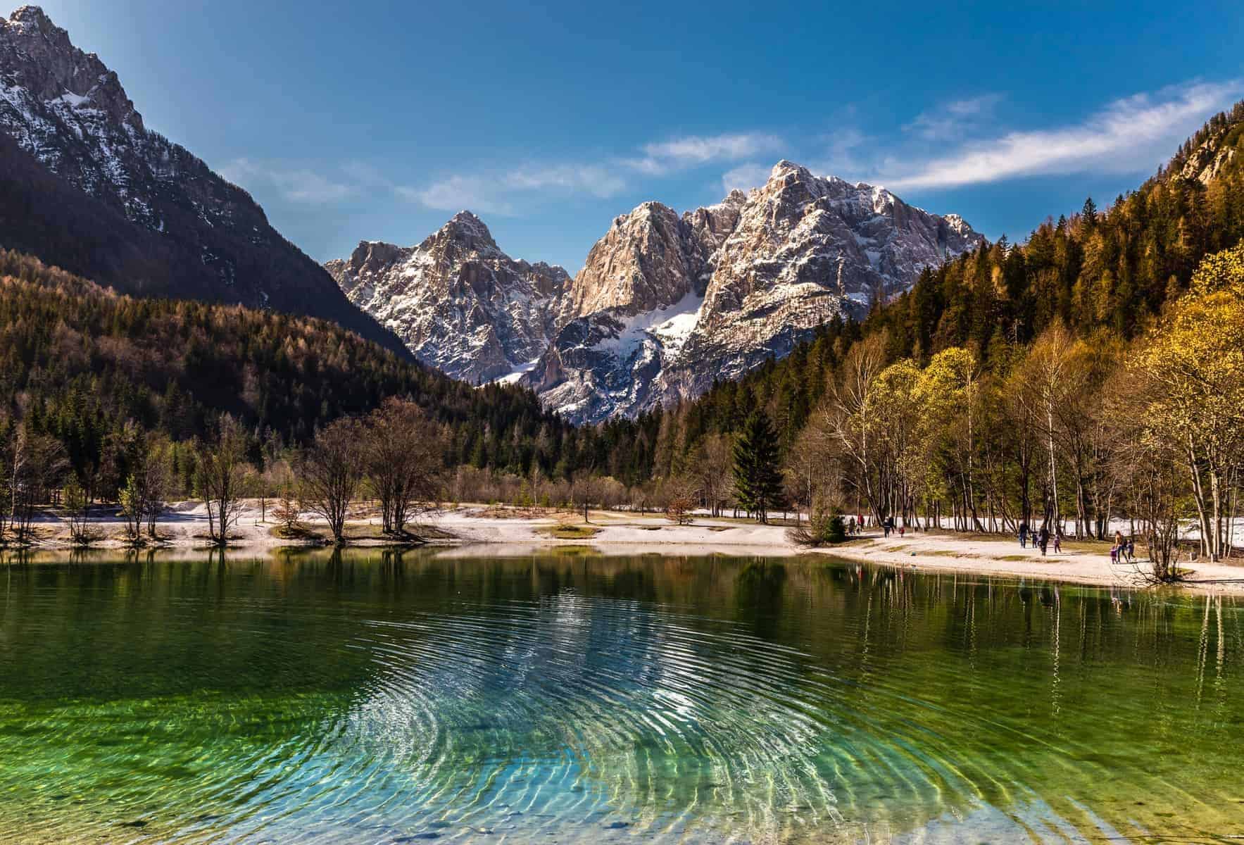 Jasna sø, bjergkæden Kranjska Gora, Slovenien
