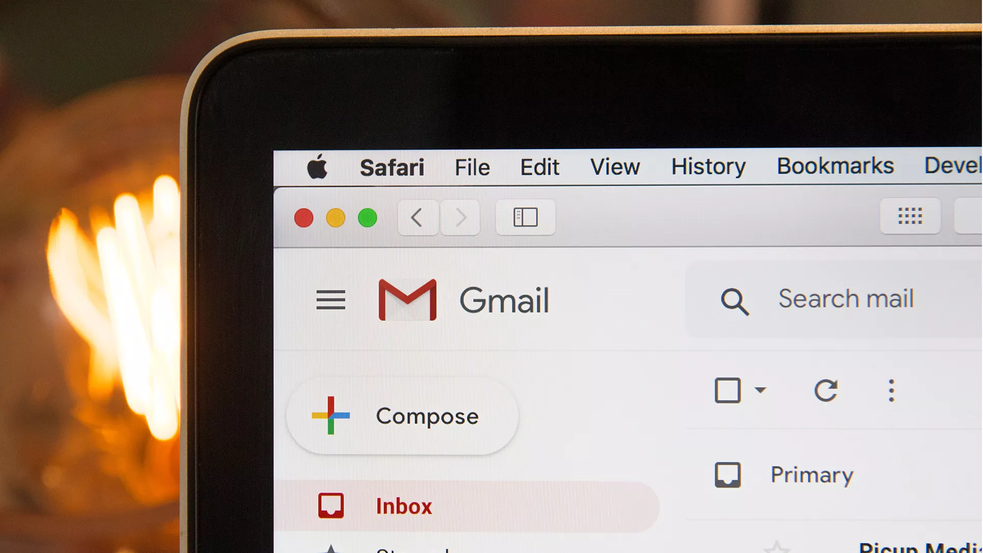 Illustration Depicting Online Security With A Shield Protecting A Gmail Envelope.