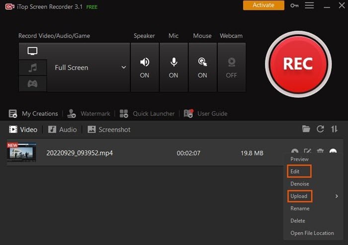 Itop Screen Recorder