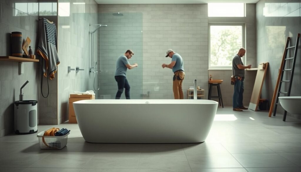 Shower Tub Installation Shower Tub Installation