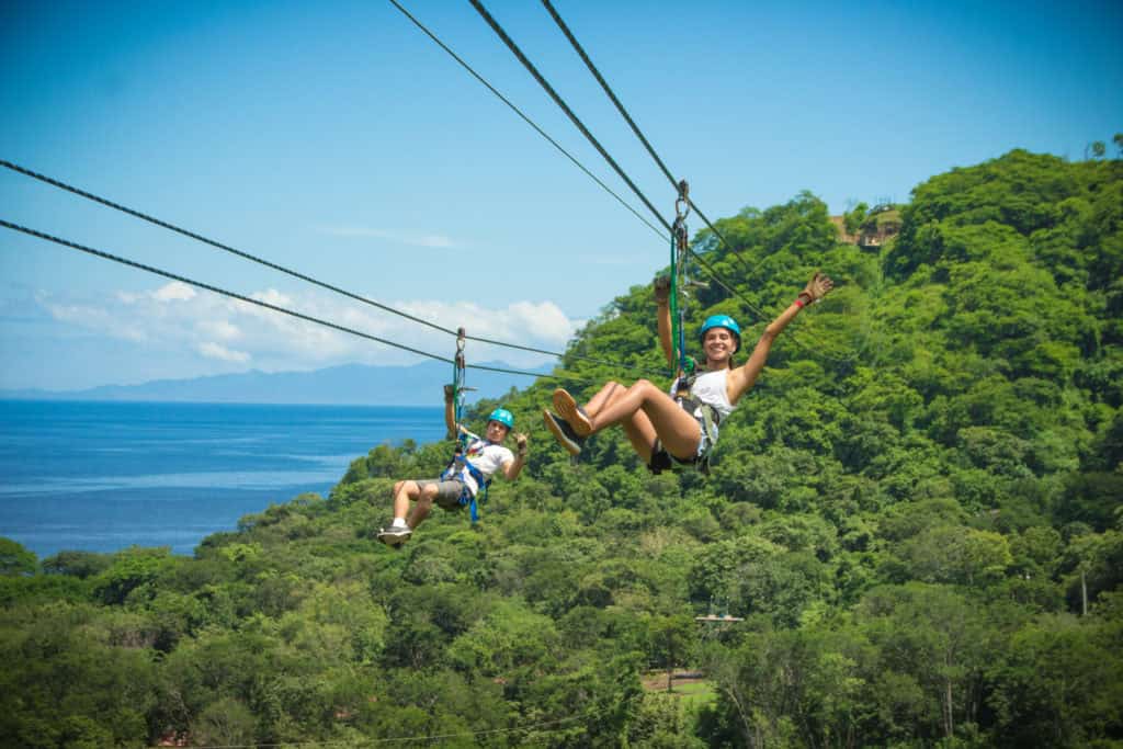 zip line tour at diamante