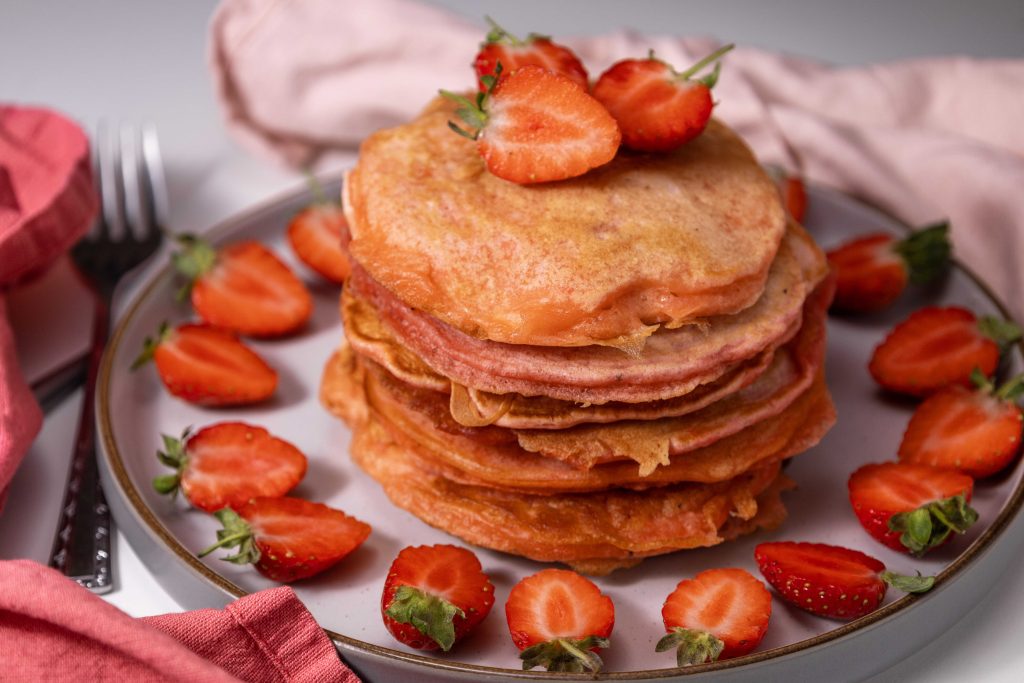 Strawberry pancakes