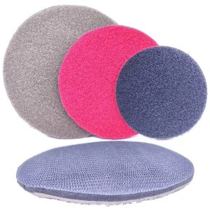 Microporous rubber holders with velcro fastening (hooks and loops)