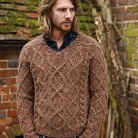 men's aran sweater