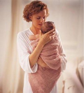 knitted babies blanket