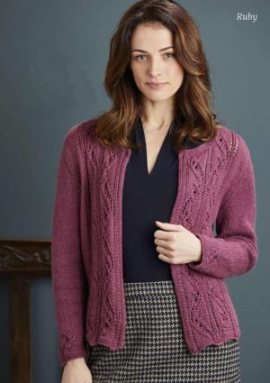 Womens knitted cardigan "Ruby"