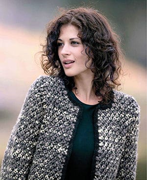 Womens knitted cardigan "Birch"