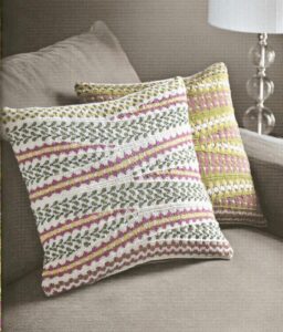 Charleston cushions-knitting pattern