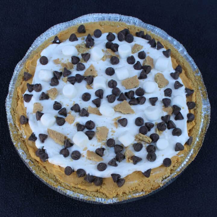No Bake S'more Fluff Pumpkin Pie