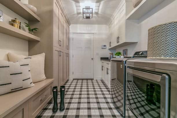 Laundry room ideas including a mudroom