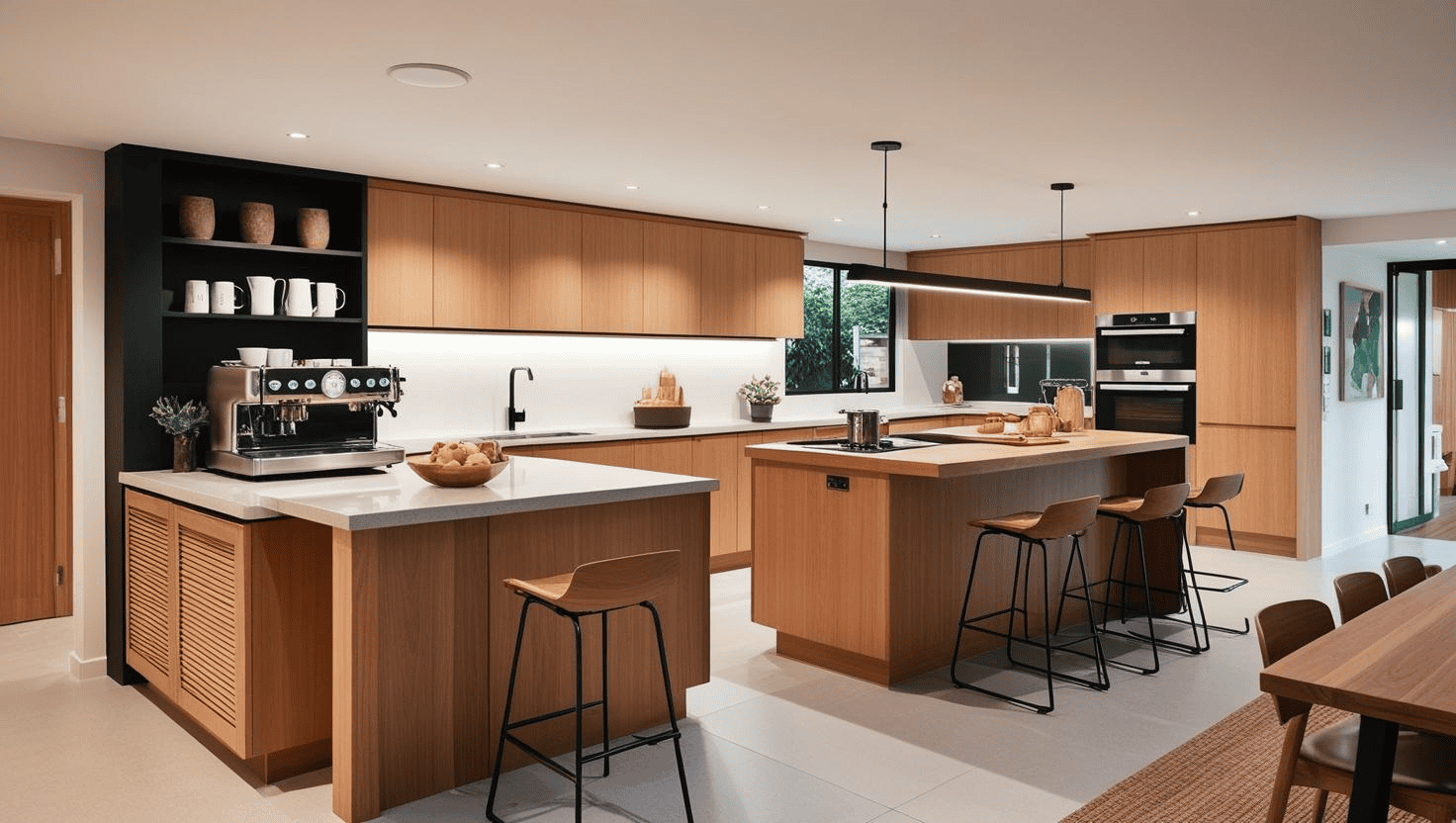 large kitchen design