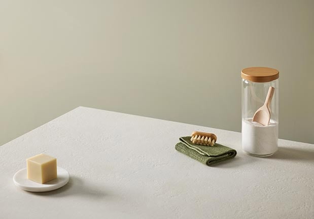 Supernova Luna White porcelain benchtop 1