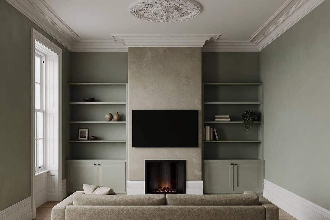 media cabinetry design render 3