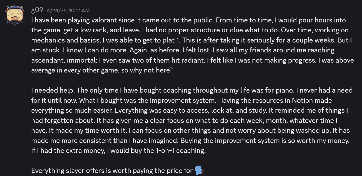 g09 testimonial screenshot