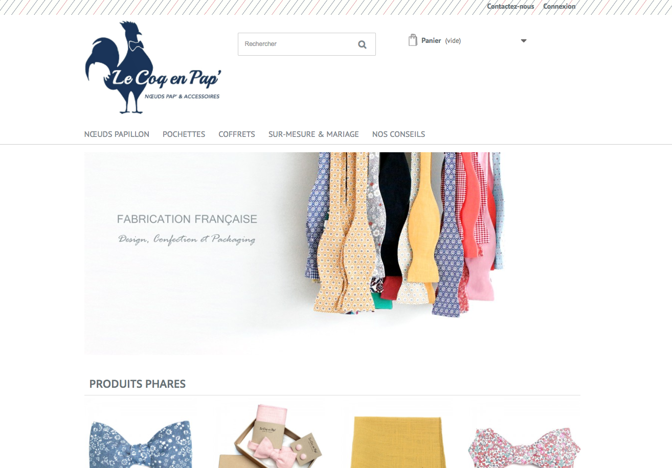 le coq en pate noeuds papillons accessoires
