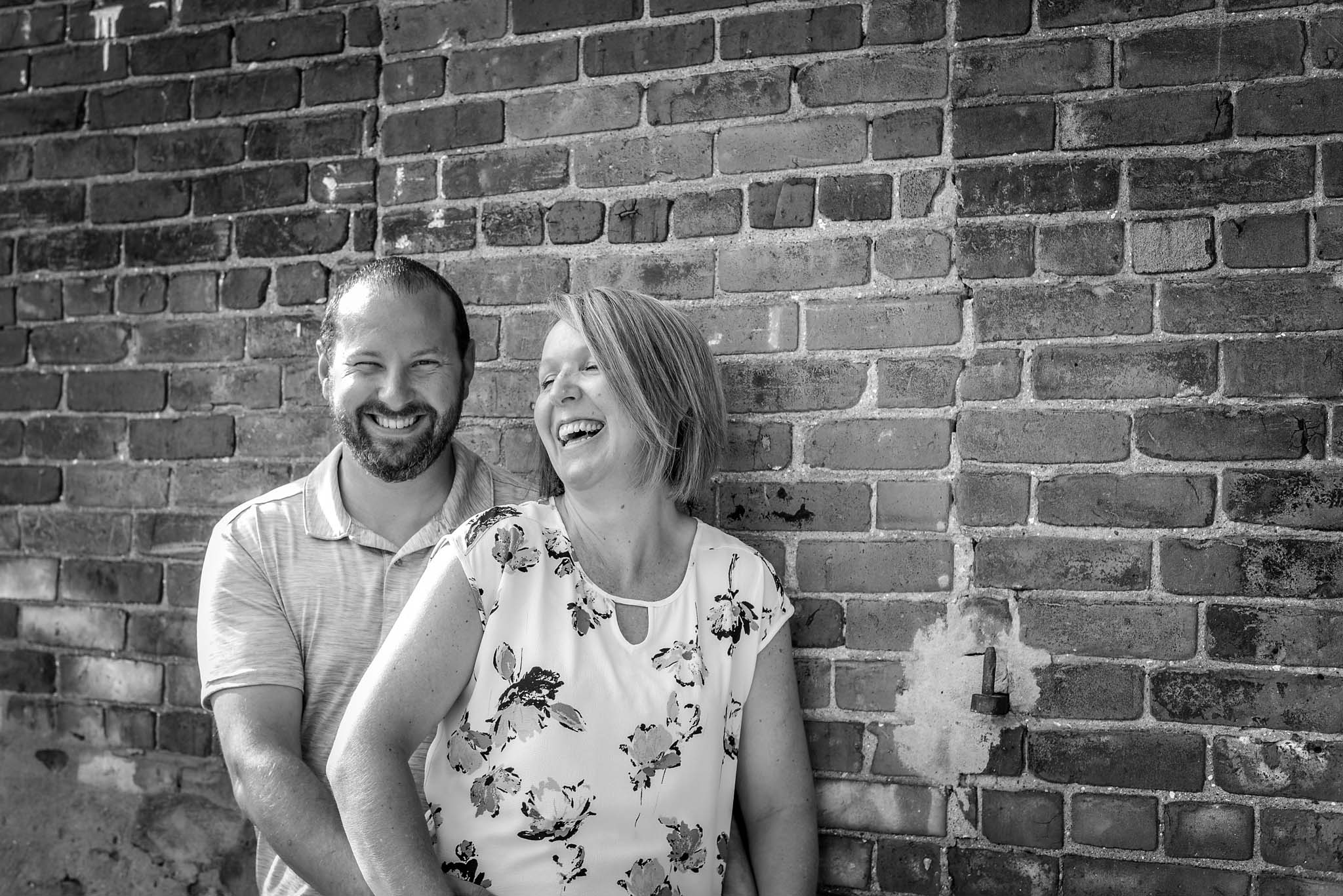 Downtown Auburn, Indiana engagement session with Kasey Wallace Photography