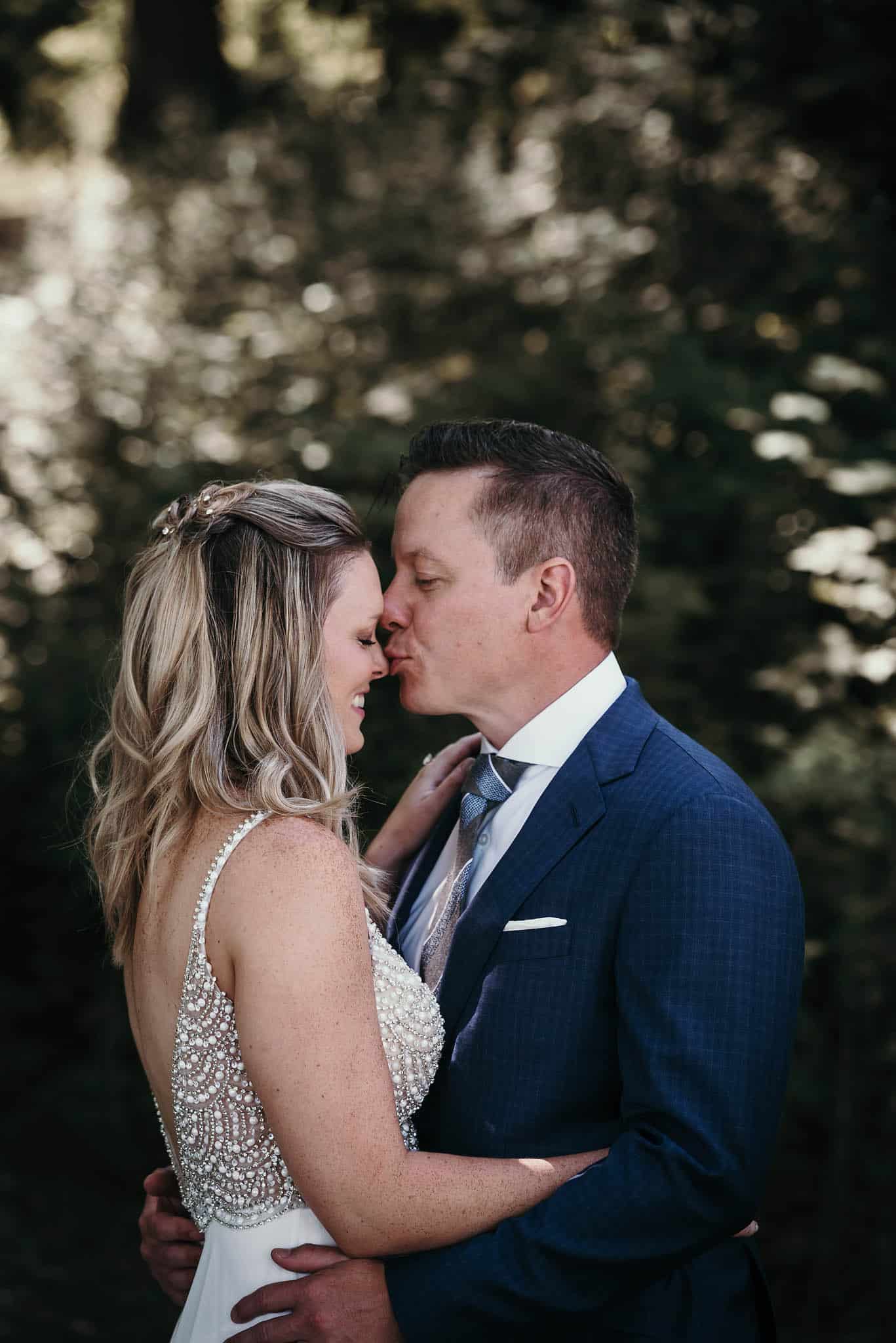 Intimate summer wedding at Clear Lake, Indiana wedding photography by Kasey Wallace Photography