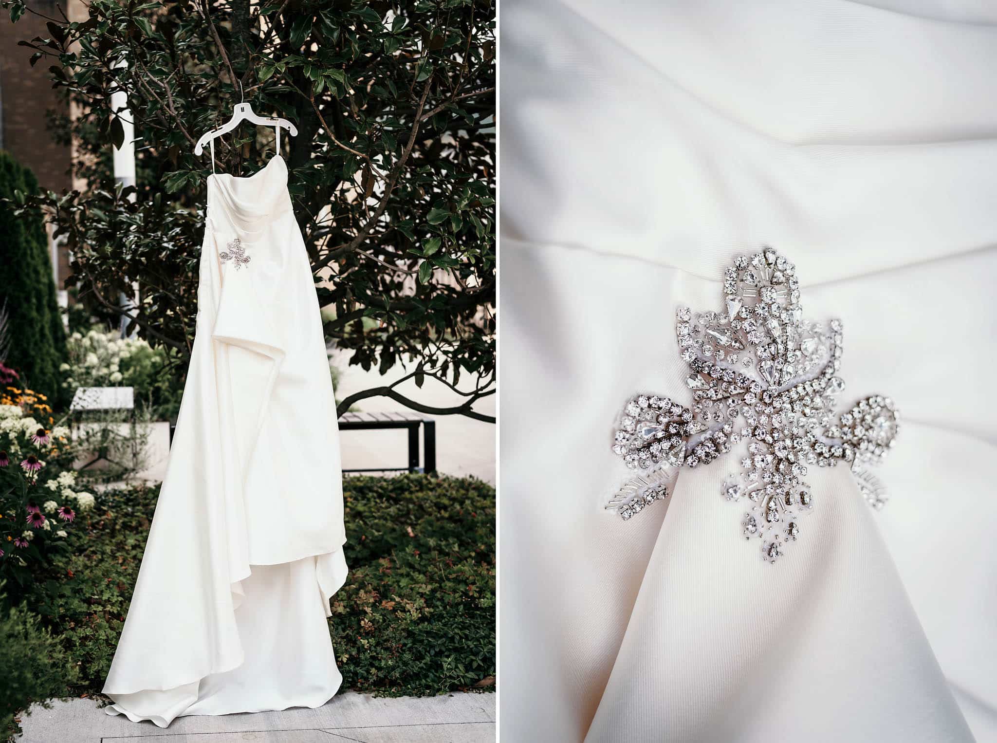 Art Deco inspired summer wedding at the Foellinger-Freimann Botanical Conservatory in Fort Wayne, Indiana by Kasey Wallace Photography