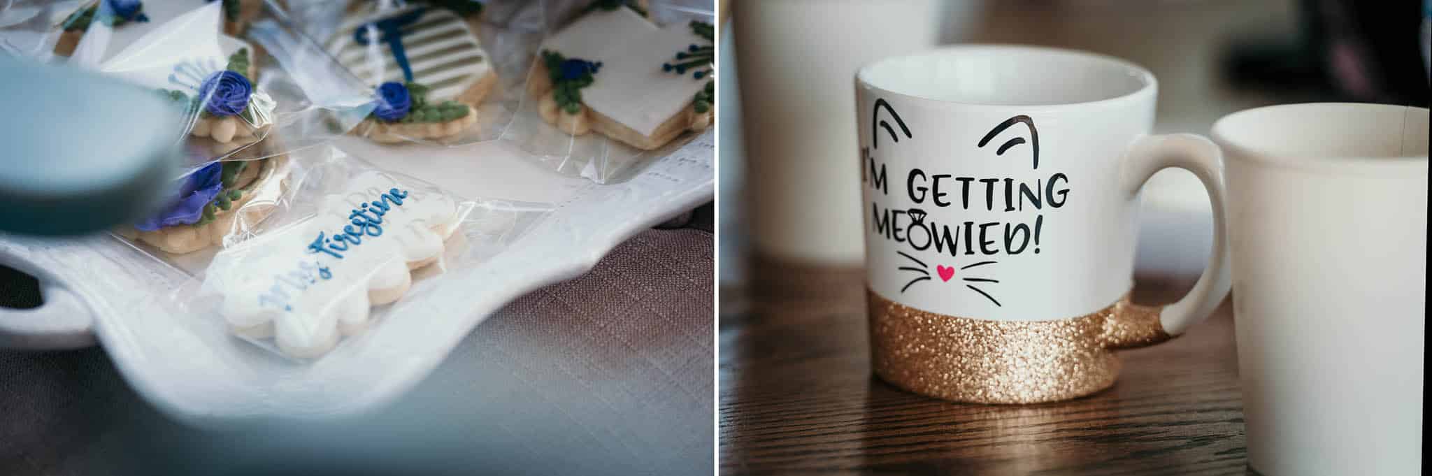 Details of snacks during bridal prep