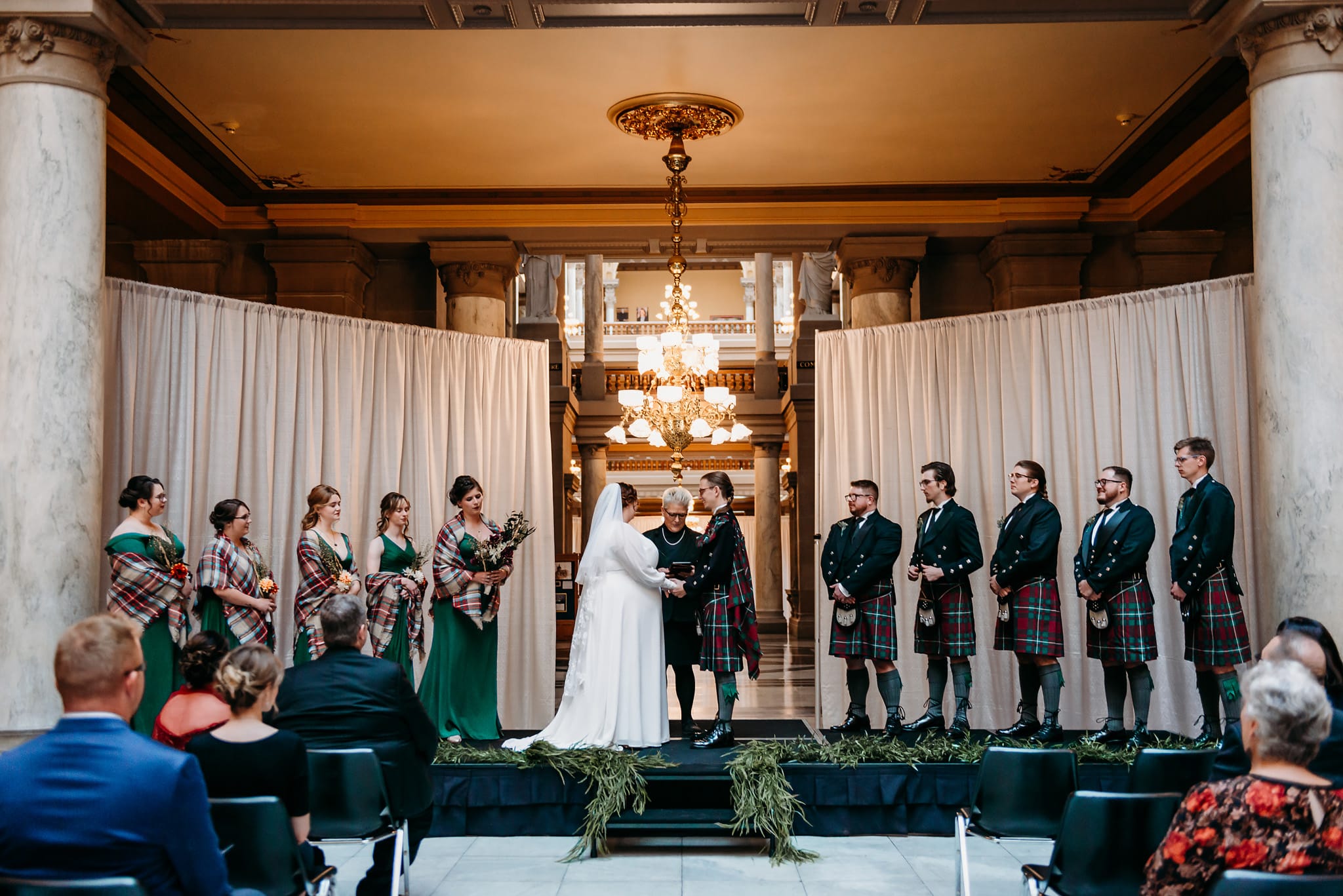 indiana statehouse wedding ceremony indianapolis