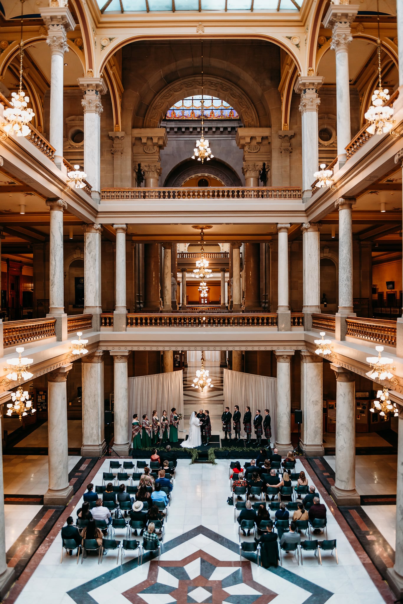 indiana statehouse wedding ceremony indianapolis