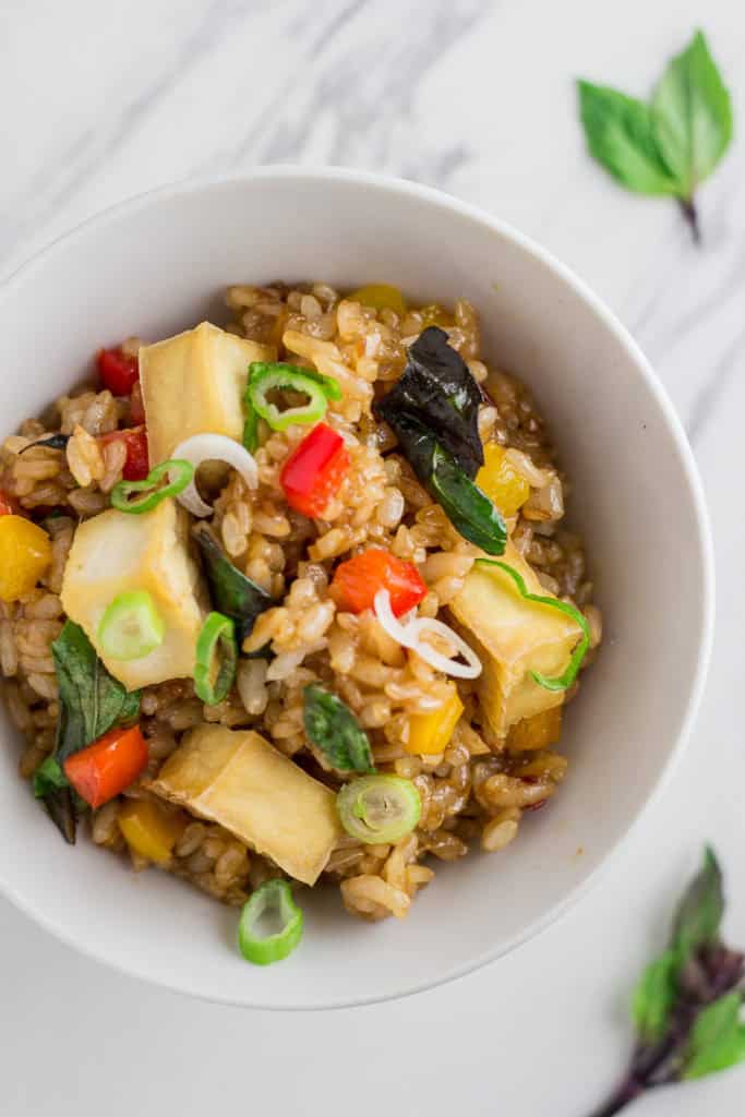 Vegan Thai Basil Fried Rice