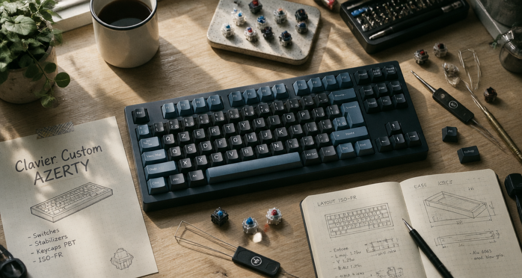 clavier custom azerty tkl sur bureau