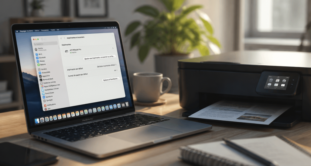 installer imprimante mac sur bureau