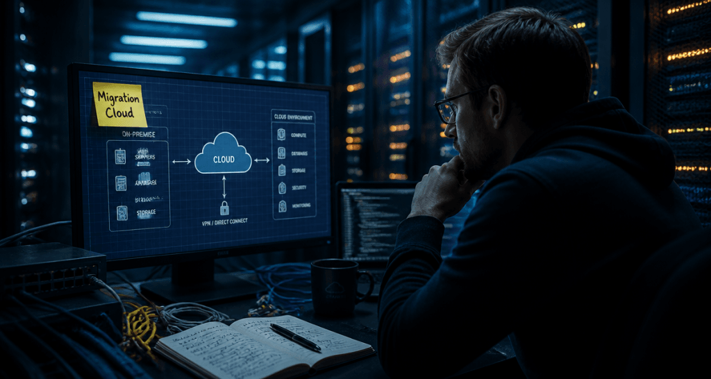 migration vers le cloud ingénieur salle serveurs