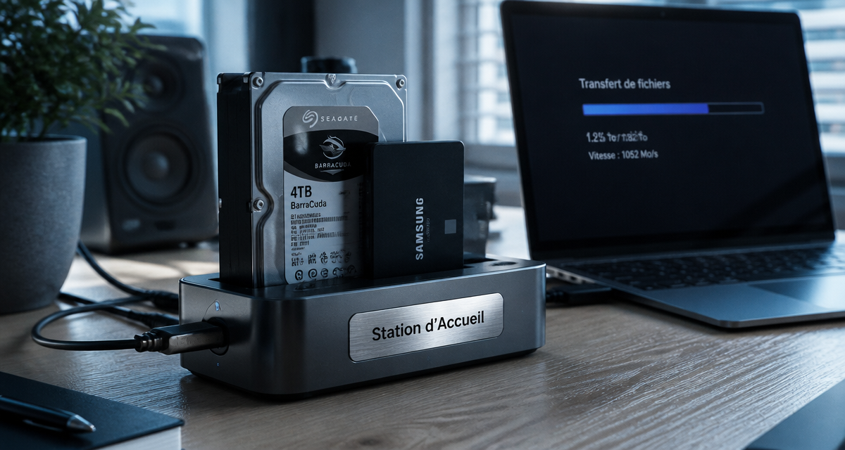 station d accueil disque dur avec hdd ssd