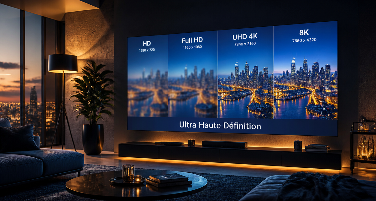 Que veut dire UHD image comparaison résolutions