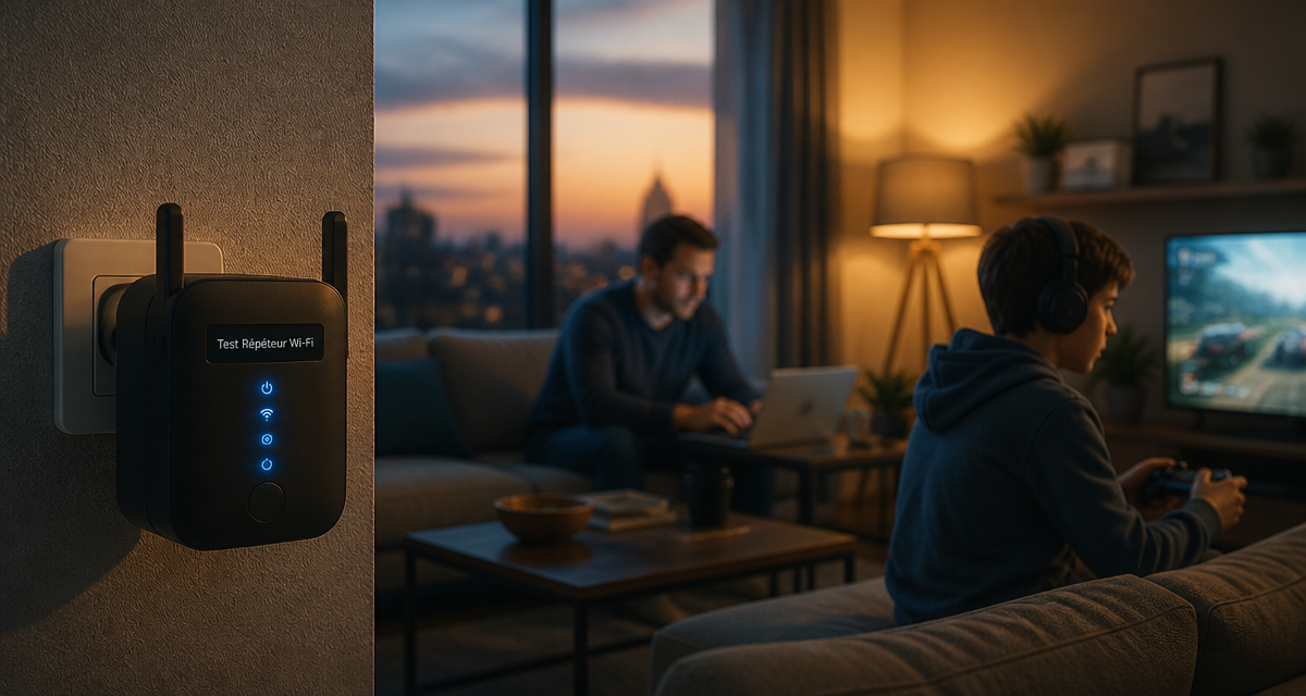 répéteur wifi test dans salon