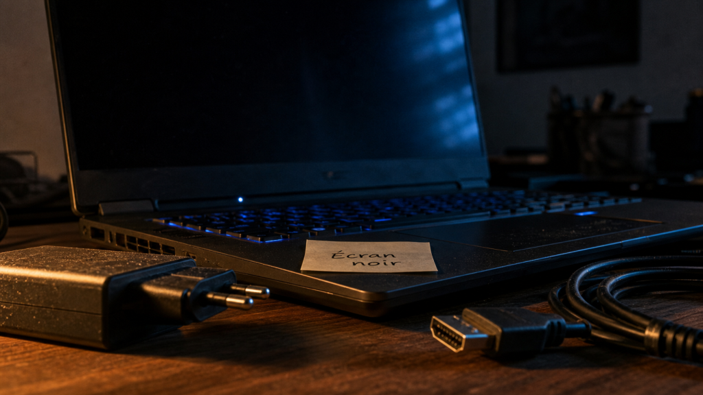 PC portable écran noir : tester alimentation, écran ou Windows