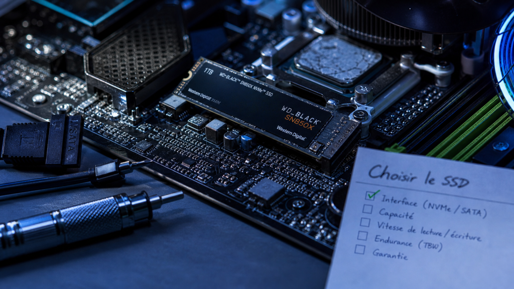 Quel SSD choisir : SATA ou NVMe, capacité, erreurs à éviter