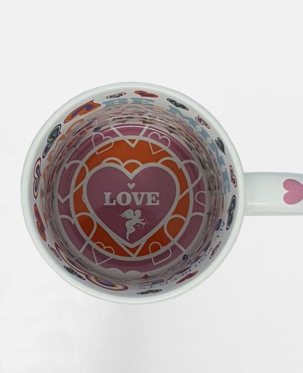 כוס עם כיתוב love פנימי | כוס לב פנימי