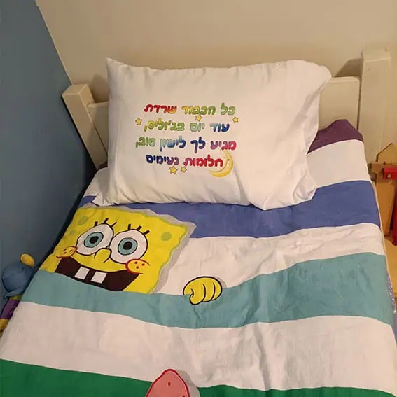 ציפית לכרית עם תמונה