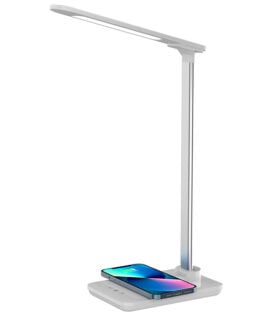 מנורת לד שולחנית עם מטען אלחוטי 10W