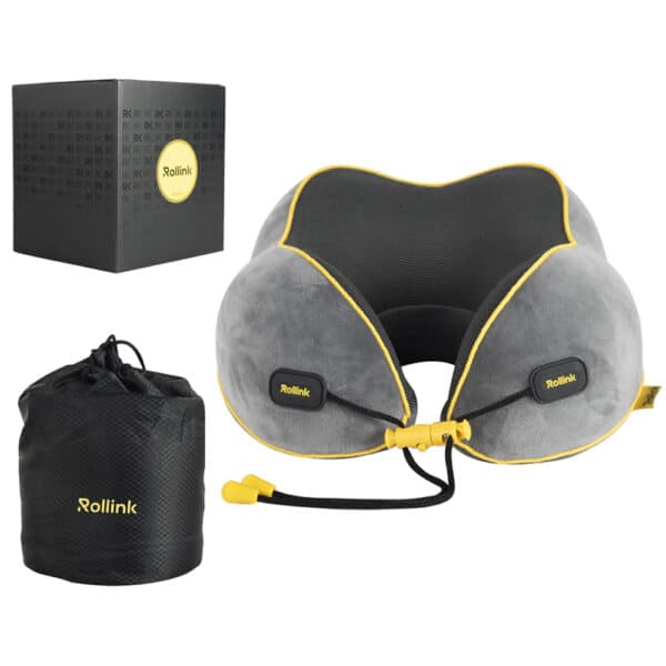 Ergonomic Memory Foam כרית לצוואר בנרתיק נשיאה