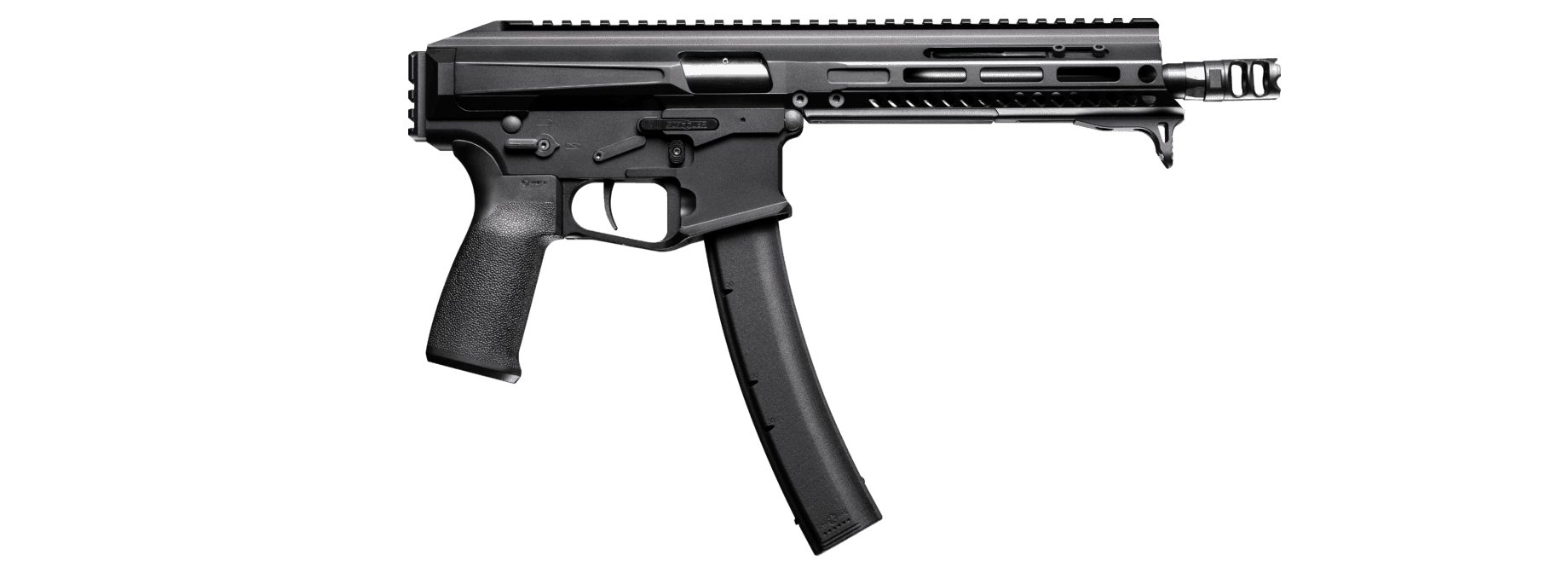 POF Phoenix 9MM Pistol, 8" Barrel, M-Lok rail, W/ QD End Cap - BLACK - 01838