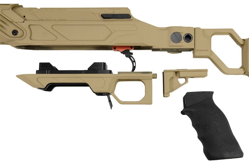 Cadex Defence CDX-40 SHDW, .375 CheyTac, 32", 1-10tw, MX1 Brake, 40 MOA Top Rail, Hybrid Grey/Black - Image 6
