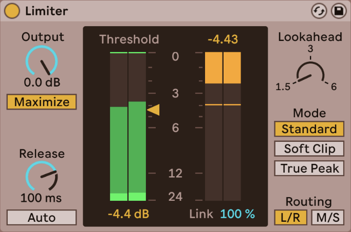 Ableton Live 12 - the New Enhanced Features in the Public Beta 1 0004 limiter 24bit Electronic Music Production