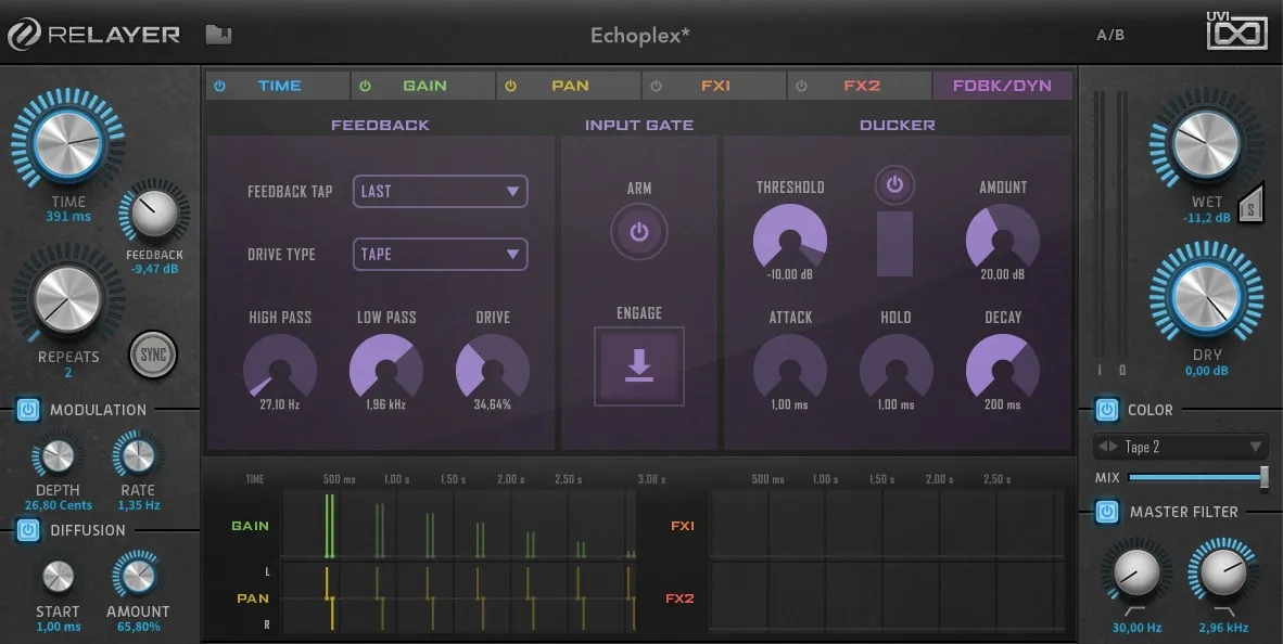 What Is A Delay Plugin And How To Use It 3 UVI Relayer Interface